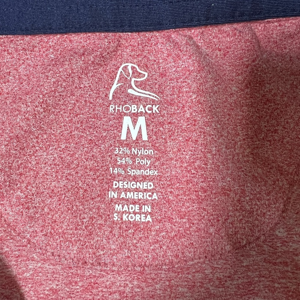 Rhoback Performance Q-Zip Pullover Size M Farmington Country Club Golf Preppy - Picture 9 of 10